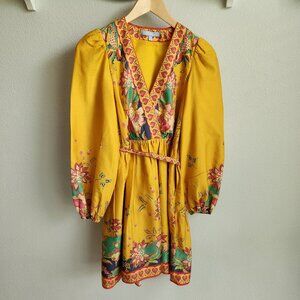 Antonio Melani Emma Golden Floral Dress Size 0